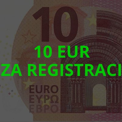 10 EUR za registraci