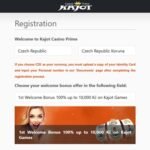 Kajot casino registrační formulář